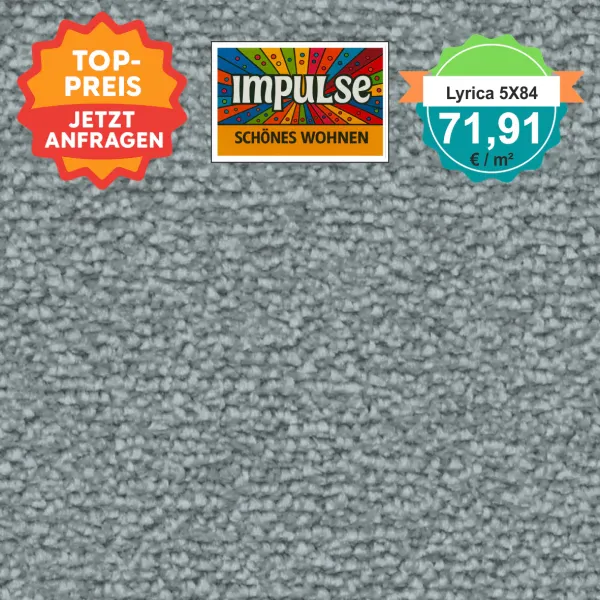 Vorwerk Lyrica 5X84 hellblau – Velours Teppich – € 71,91/m² – Produktbild